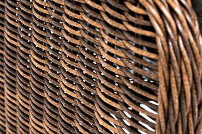 "Толедо" пуф плетеный, цвет коричневый