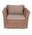 "Капучино" кресло из искусственного ротанга, цвет коричневый "Капучино" кресло из искусственного ротанга, цвет коричневый